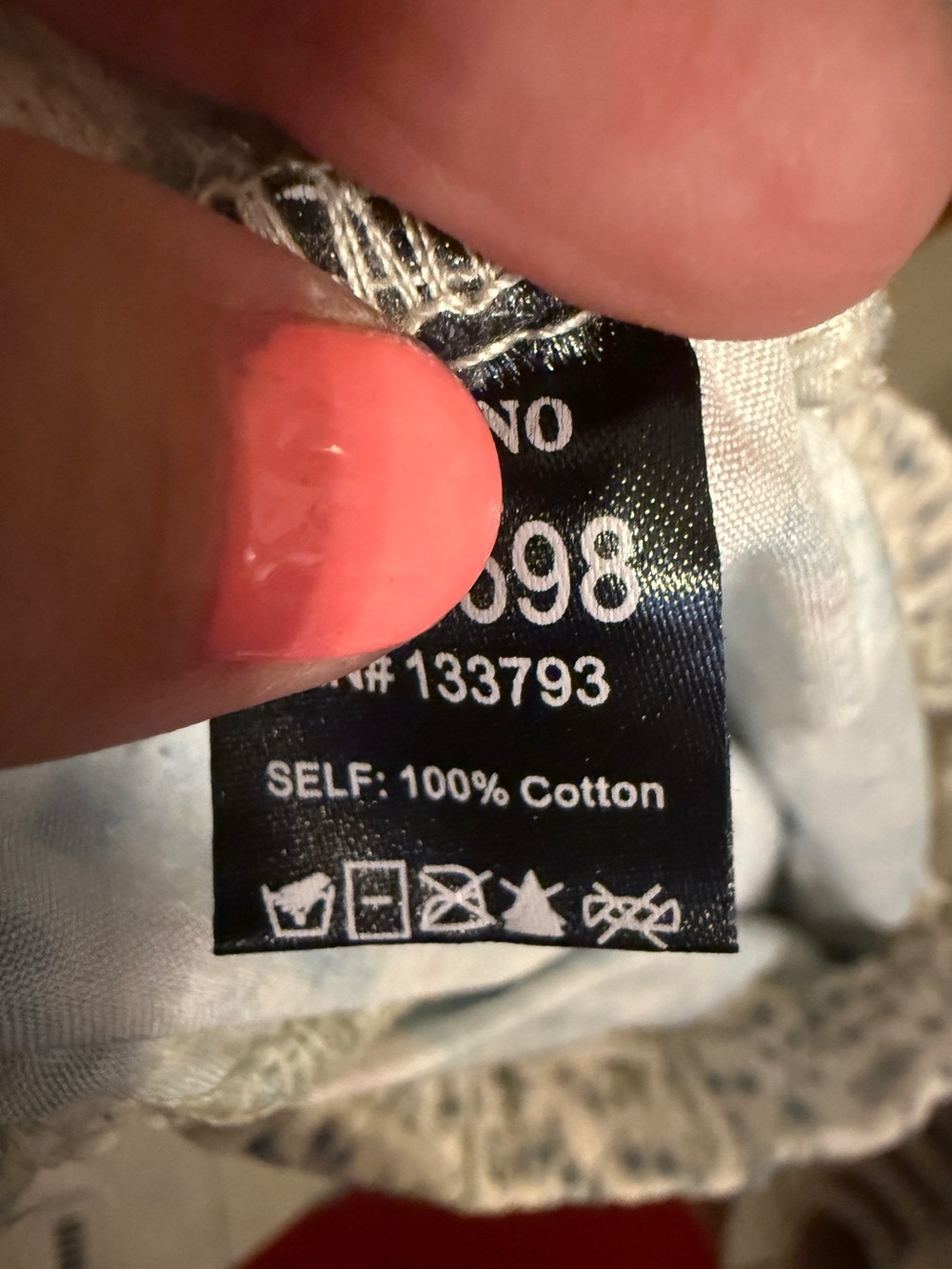 POL Earthbound Patchwork Jogger Pants, blue colorway, floral, sz L, like new! - Picture 10 of 12